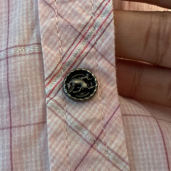 ARIAT Womens Floral Embroidered Western Snap Button Front Blouse Size XL Pink - Picture 7 of 7